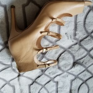 Karl Lagerfeld leather high heel shoes